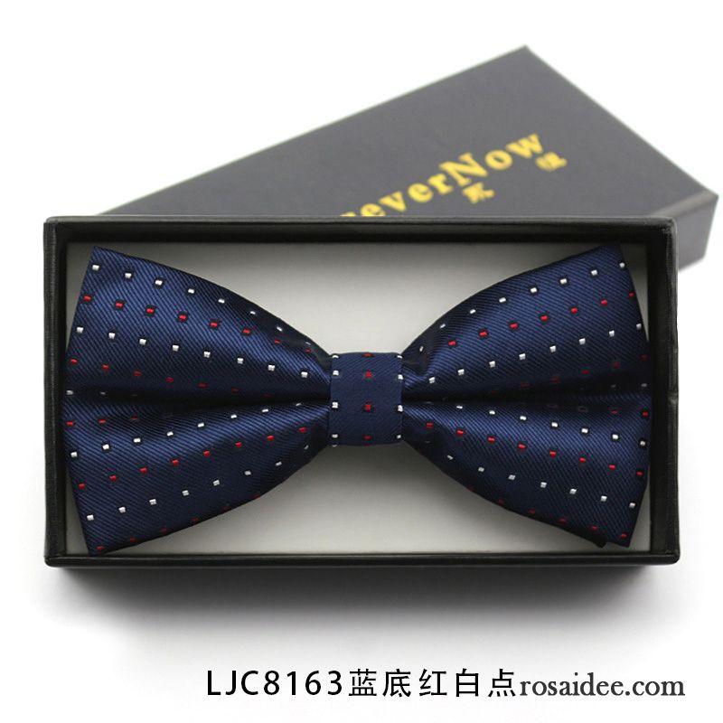 Querbinder Fliege Herren Trauzeugen Anzug Bowknot Bräutigam Verheiratet Gastgeber Marineblau Blau Schwarz