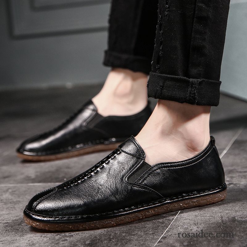 Rahmengenähte Schuhe Herren Schuhe Sommer Herren Faul Slip-on Casual Weiß Atmungsaktiv Neue Allgleiches Trend Verkaufen