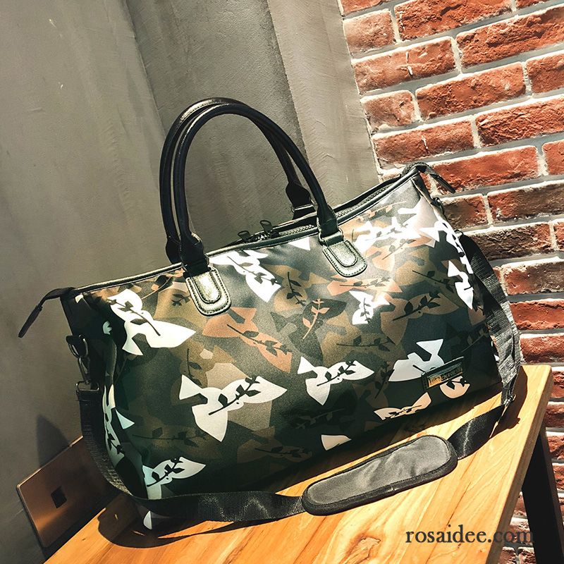 Reisetasche Damen Fitness Handtaschen Tourismus Licht Gepäck Hohe Kapazität Camouflage