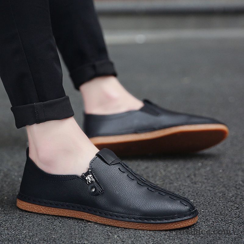 Rote Halbschuhe Herren Casual Lederschue Allgleiches Orange Neue Schuhe Herren Persönlichkeit England Trend Günstig