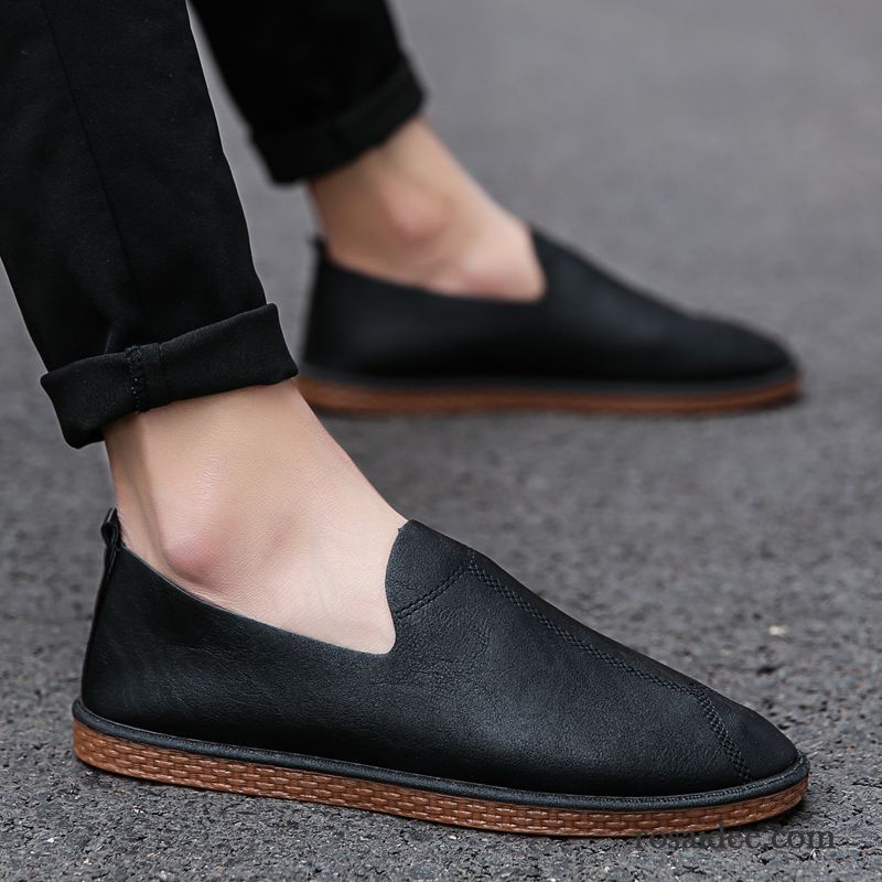 Rote Halbschuhe Herren Casual Lederschue Allgleiches Orange Neue Schuhe Herren Persönlichkeit England Trend Günstig