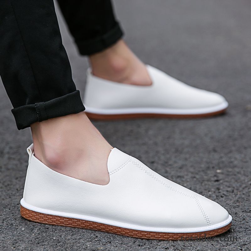 Rote Halbschuhe Herren Casual Lederschue Allgleiches Orange Neue Schuhe Herren Persönlichkeit England Trend Günstig