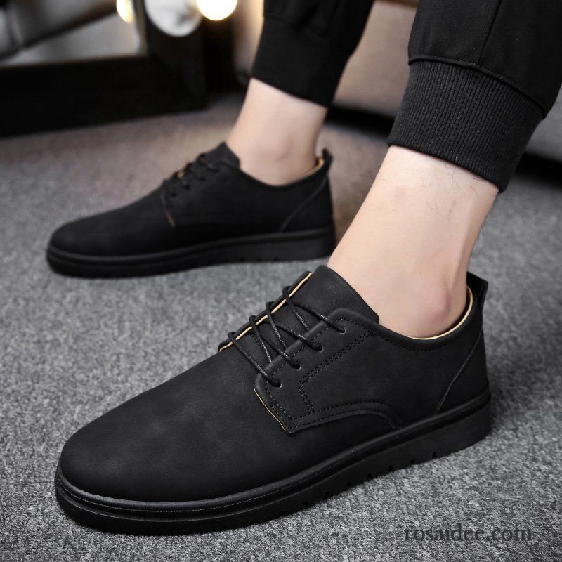 Rote Halbschuhe Herren Casual Lederschue Allgleiches Orange Neue Schuhe Herren Persönlichkeit England Trend Günstig