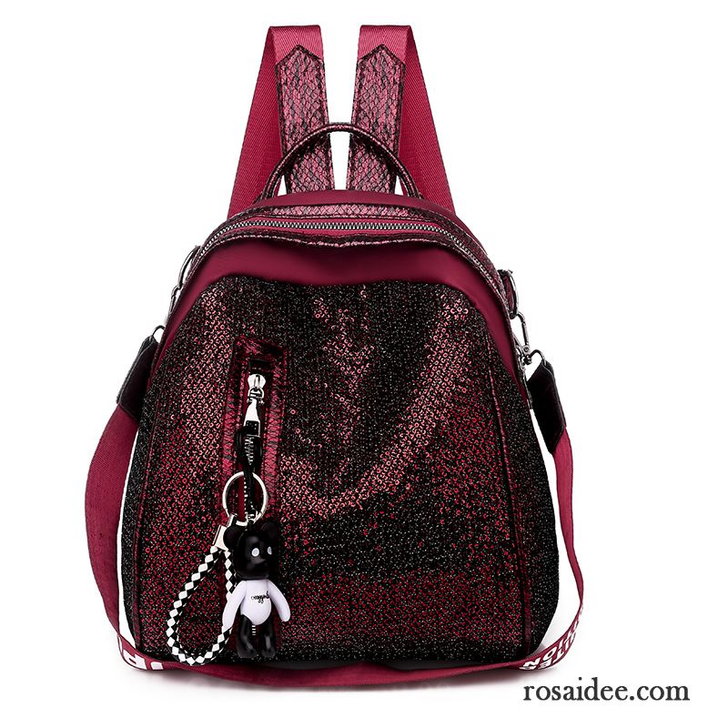 Rucksäcke Damen Das Neue Rucksack Allgleiches Mode Sequins Mini Rot