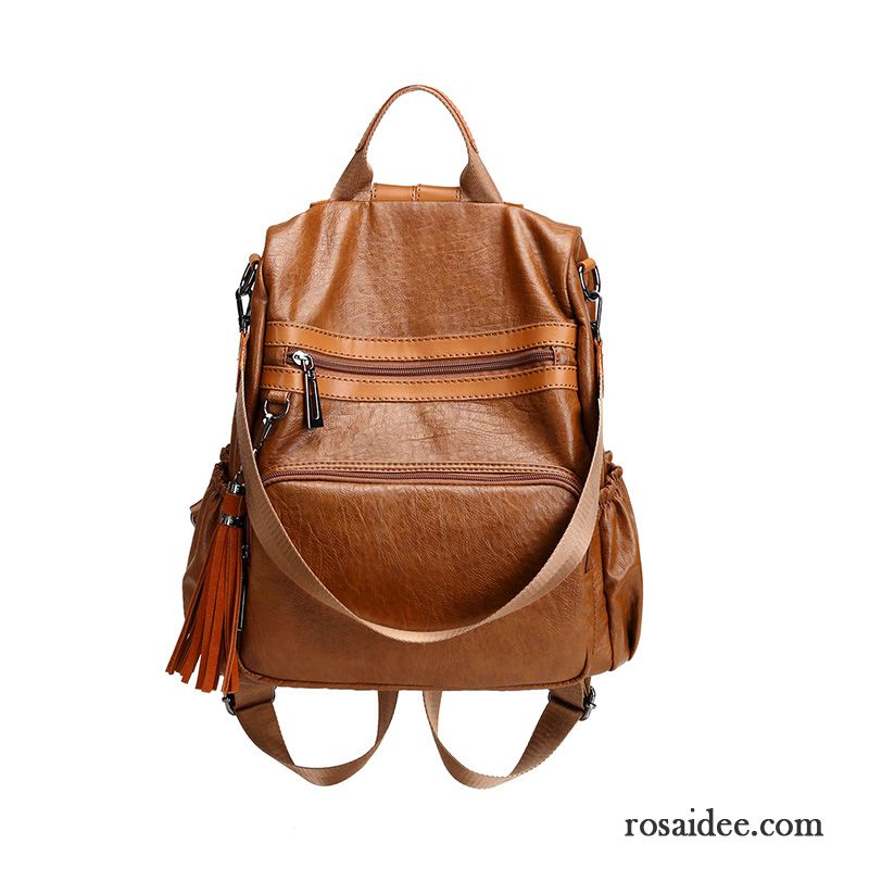 Rucksäcke Damen Rucksack Das Neue Female Models Reise Retro Mama Karamell Farbe