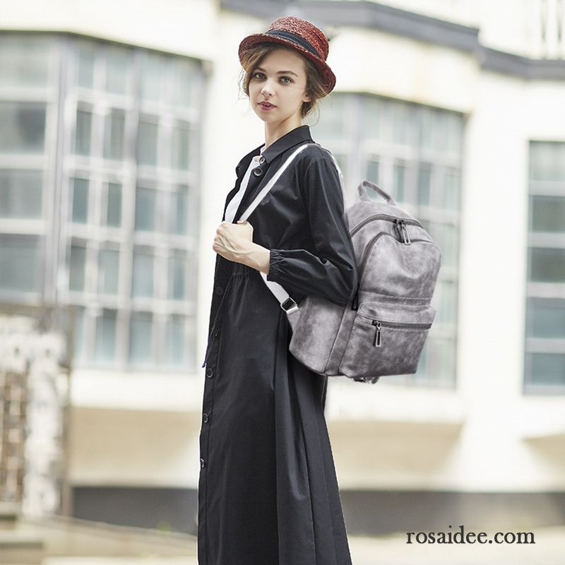 Rucksäcke Damen Taschen Das Neue Freizeit Retro Schulranzen Rucksack Braun