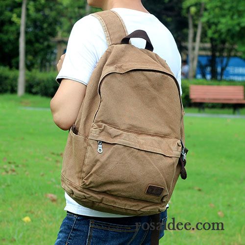 Rucksäcke Herren Einfach Mode Rucksack Freizeit Trend Schüler Schwarz Grau