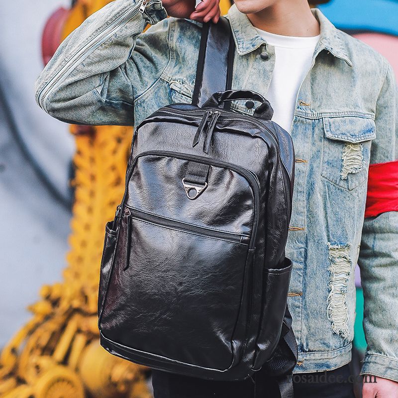 Rucksäcke Herren Schulranzen Das Neue Trend Freizeit Mode Rucksack Schwarz