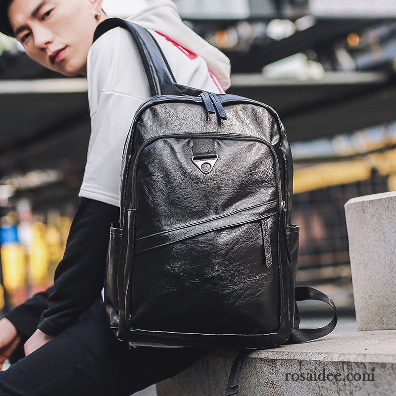 Rucksäcke Herren Schulranzen Das Neue Trend Freizeit Mode Rucksack Schwarz