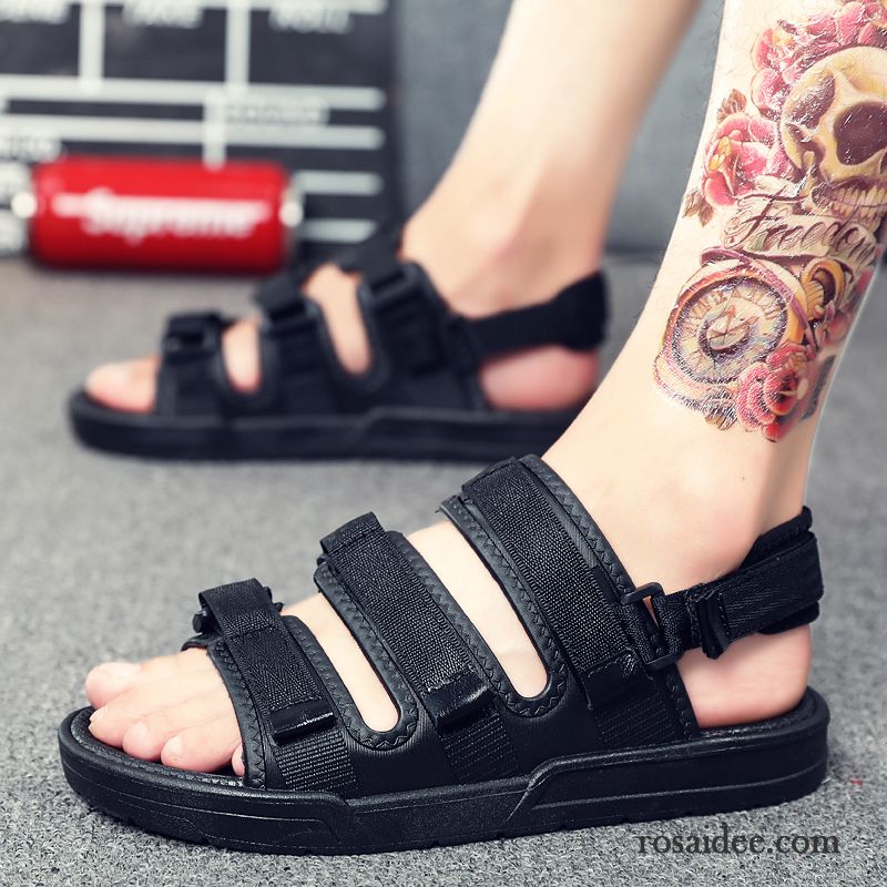 Sandalen Herren Casual Neue Schüler Sommer Trend Jugend Sandfarben Gold Gelb