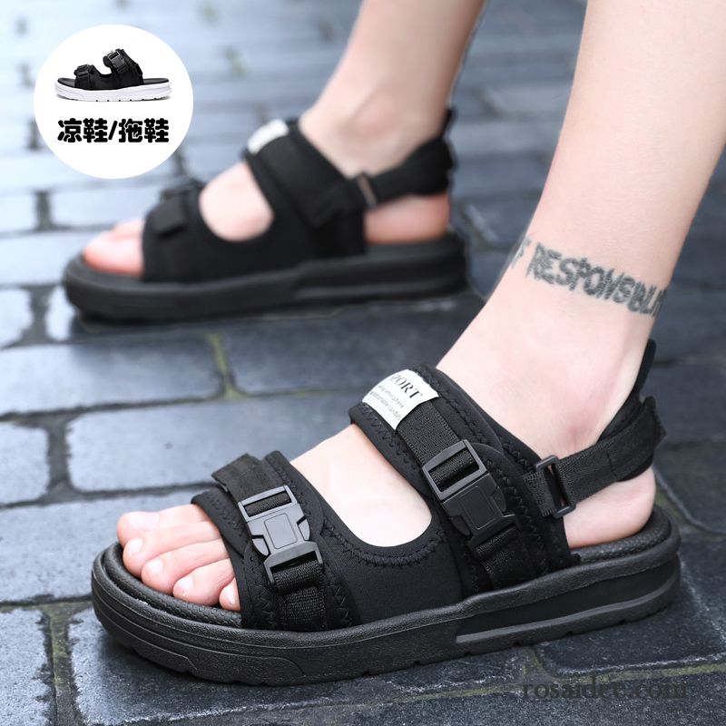 Sandalen Herren Casual Neue Schüler Sommer Trend Jugend Sandfarben Gold Gelb