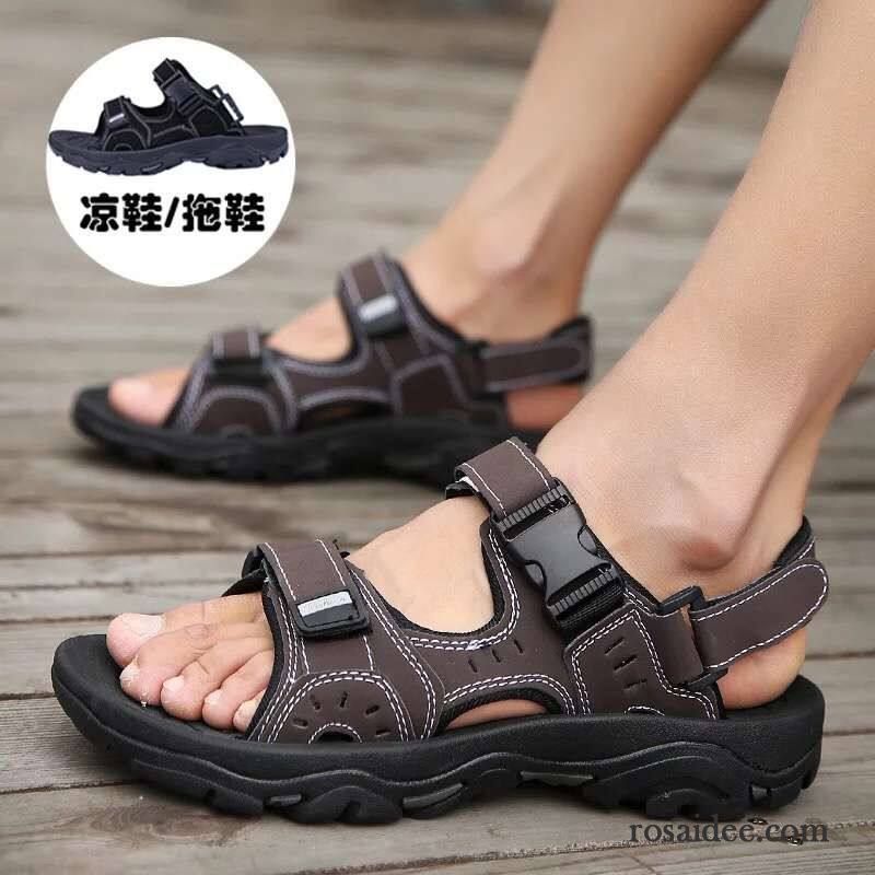 Sandalen Herren Casual Neue Schüler Sommer Trend Jugend Sandfarben Gold Gelb