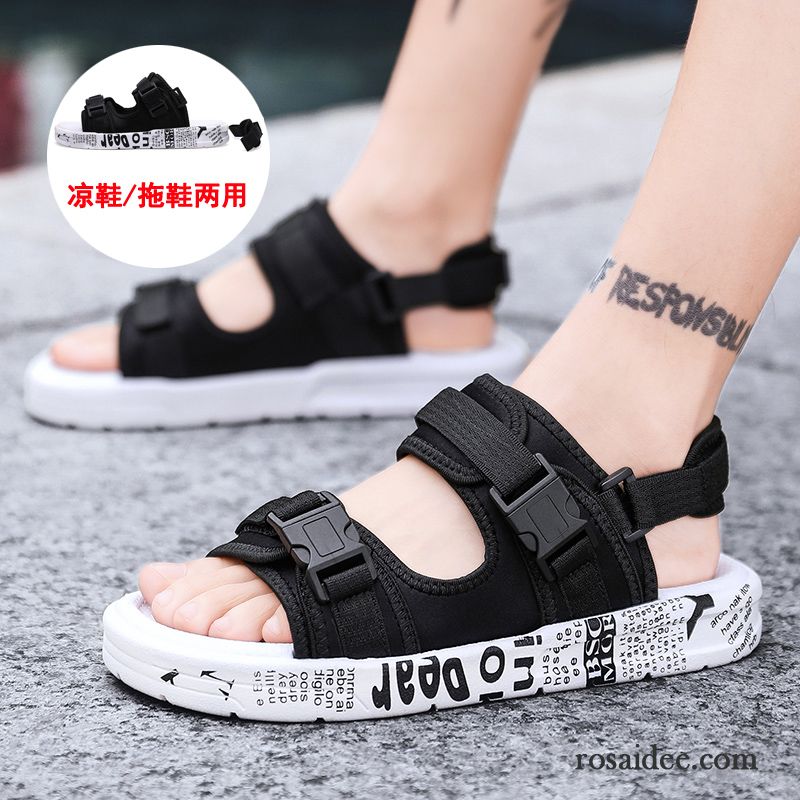 Sandalen Herren Casual Neue Schüler Sommer Trend Jugend Sandfarben Gold Gelb