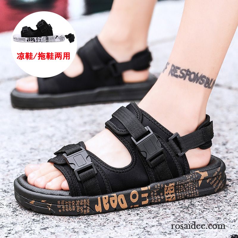 Sandalen Herren Casual Neue Schüler Sommer Trend Jugend Sandfarben Gold Gelb