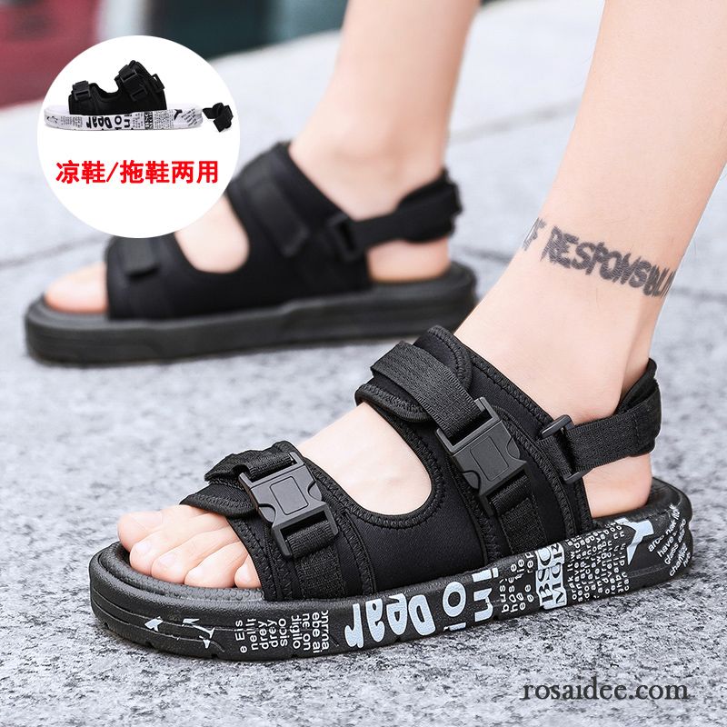 Sandalen Herren Casual Neue Schüler Sommer Trend Jugend Sandfarben Gold Gelb