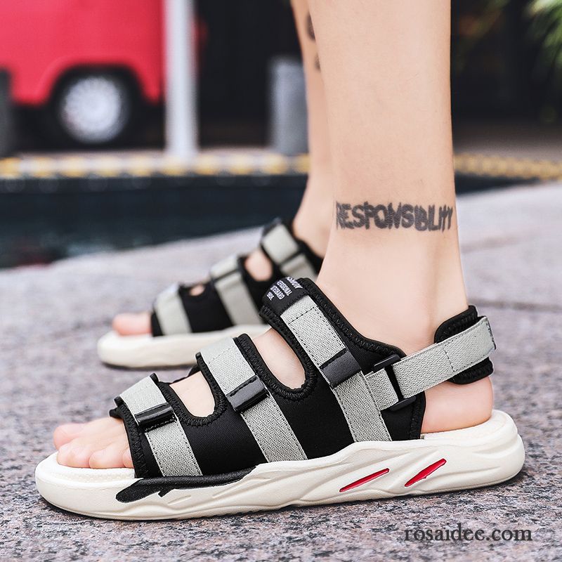 Sandalen Herren Hausschuhe Rutschsicher Mode Sommer Neue Casual Sandfarben Weiß Schwarz