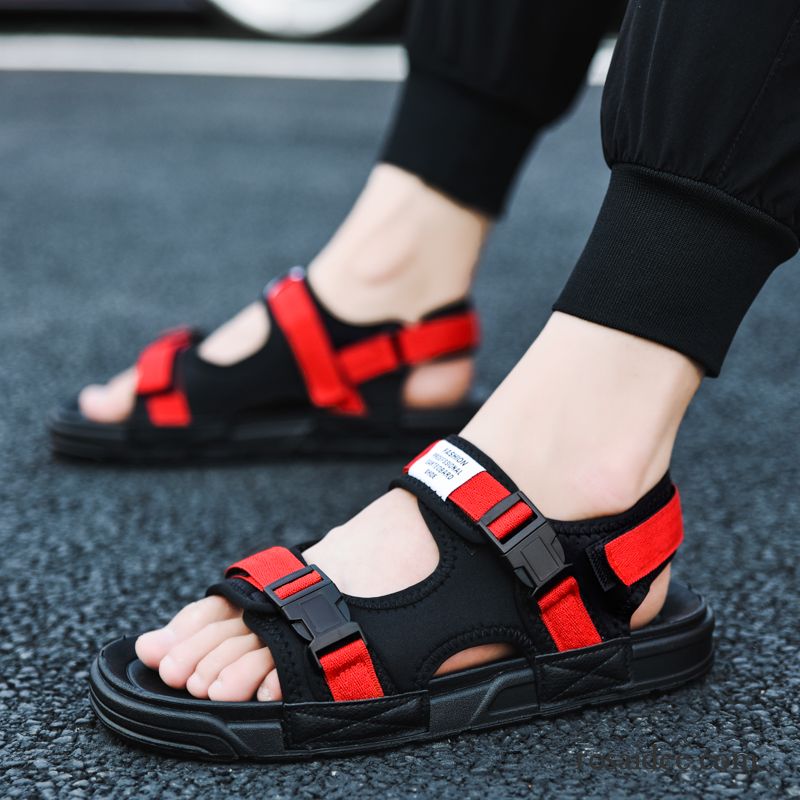 Sandalen Herren Hausschuhe Rutschsicher Mode Sommer Neue Casual Sandfarben Weiß Schwarz