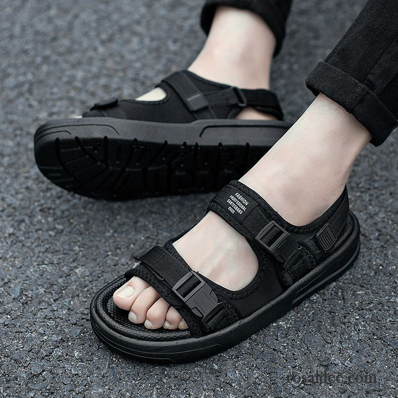 Sandalen Herren Hausschuhe Rutschsicher Mode Sommer Neue Casual Sandfarben Weiß Schwarz