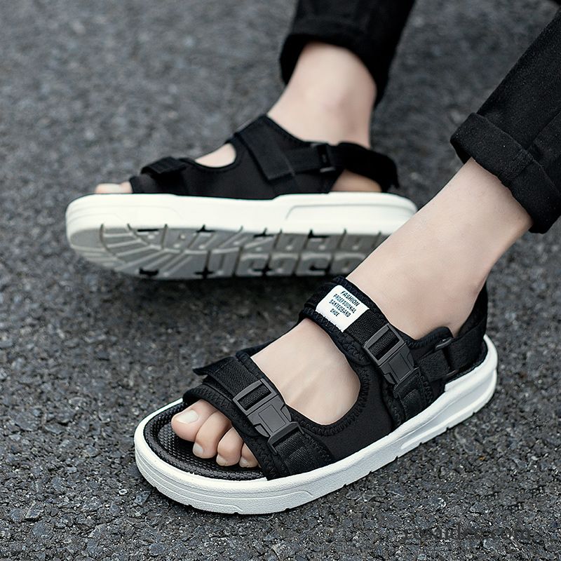 Sandalen Herren Hausschuhe Rutschsicher Mode Sommer Neue Casual Sandfarben Weiß Schwarz