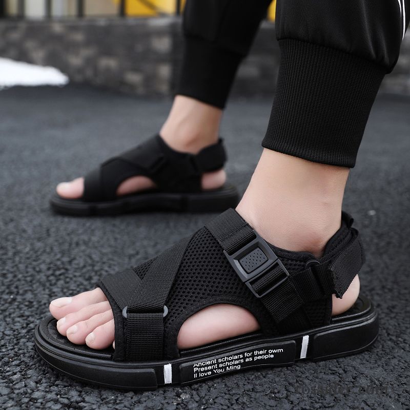 Sandalen Herren Hausschuhe Rutschsicher Mode Sommer Neue Casual Sandfarben Weiß Schwarz