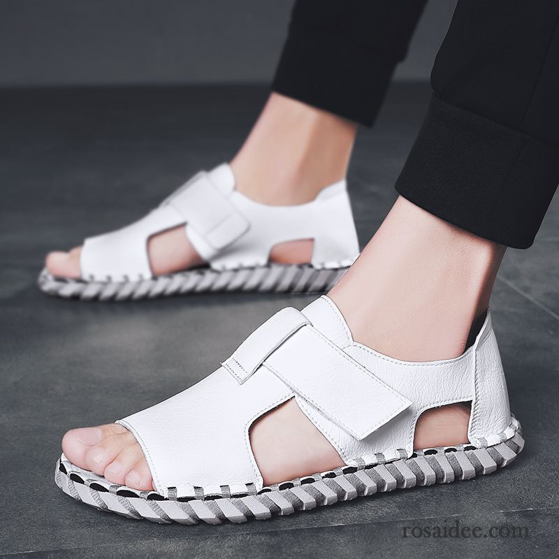 Sandalen Herren Rutschsicher Trend Mode Neue Sommer Persönlichkeit Sandfarben Schwarz