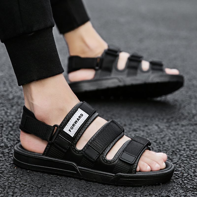 Sandalen Herren Schuhe Allgleiches Persönlichkeit Hausschuhe Trend Mode Sandfarben Schwarz Rot