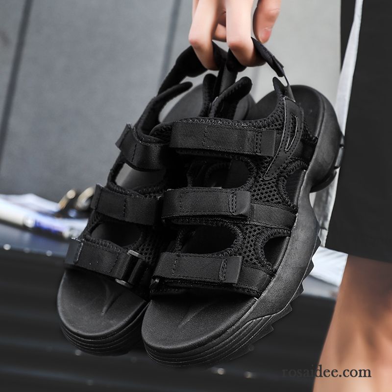 Sandalen Herren Sommer Schüler Trend Teenager Schwarz