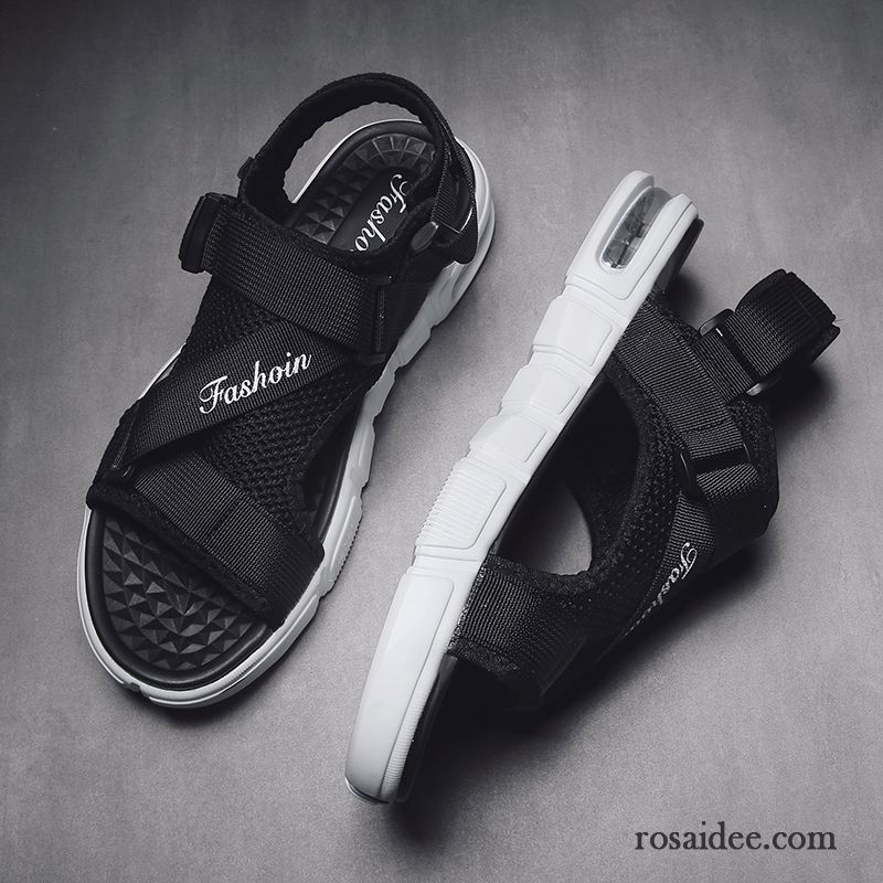 Sandalen Herren Sommer Trend Casual Persönlichkeit Schuhe Neue Sandfarben Schwarz