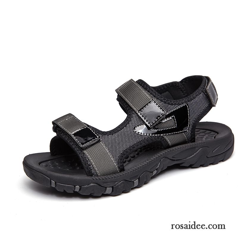 Sandalen Herren Teenager Schuhe Sommer Neue Schüler Casual Sandfarben Gold