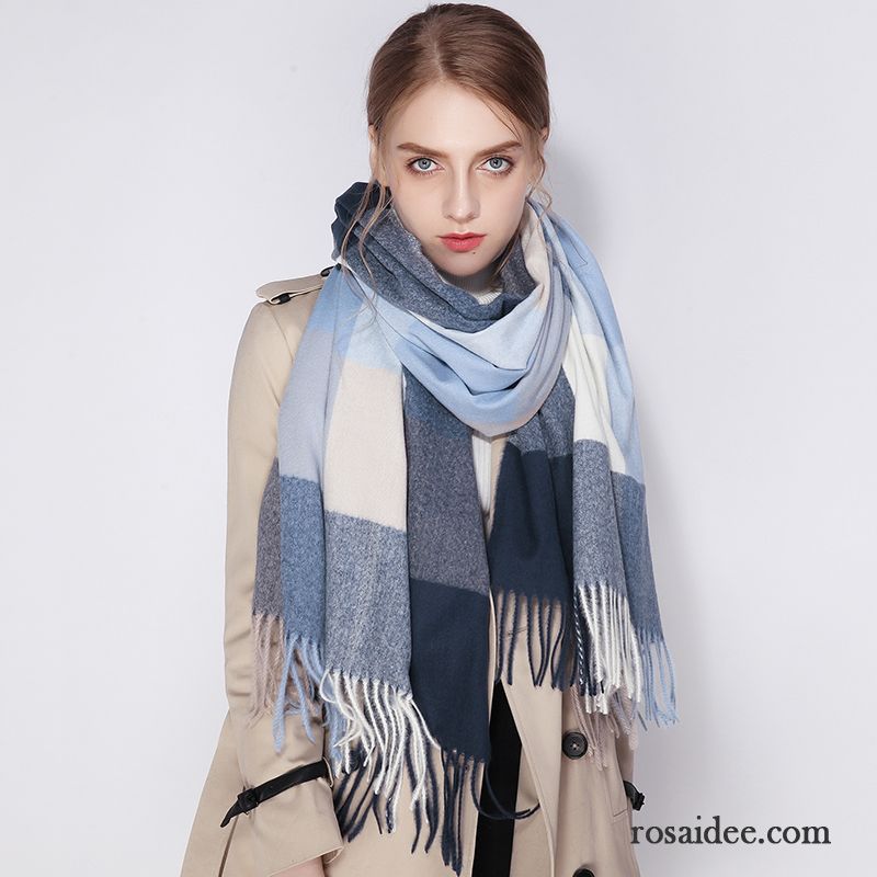 Schal Damen Neu 2018 Herbst Winter Klassisch Herren Blau