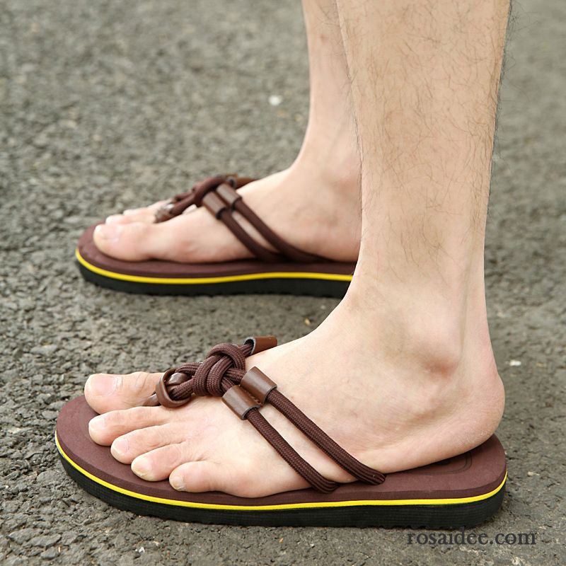 Schawos Herren Hausschuhe Sommer Dicke Sohle Herren Sandalen Strand Hausschuhe Trend Rutschsicher Allgleiches Günstig