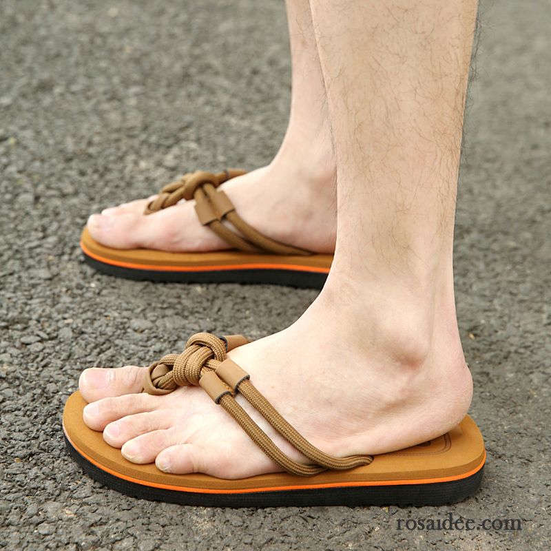 Schawos Herren Hausschuhe Sommer Dicke Sohle Herren Sandalen Strand Hausschuhe Trend Rutschsicher Allgleiches Günstig