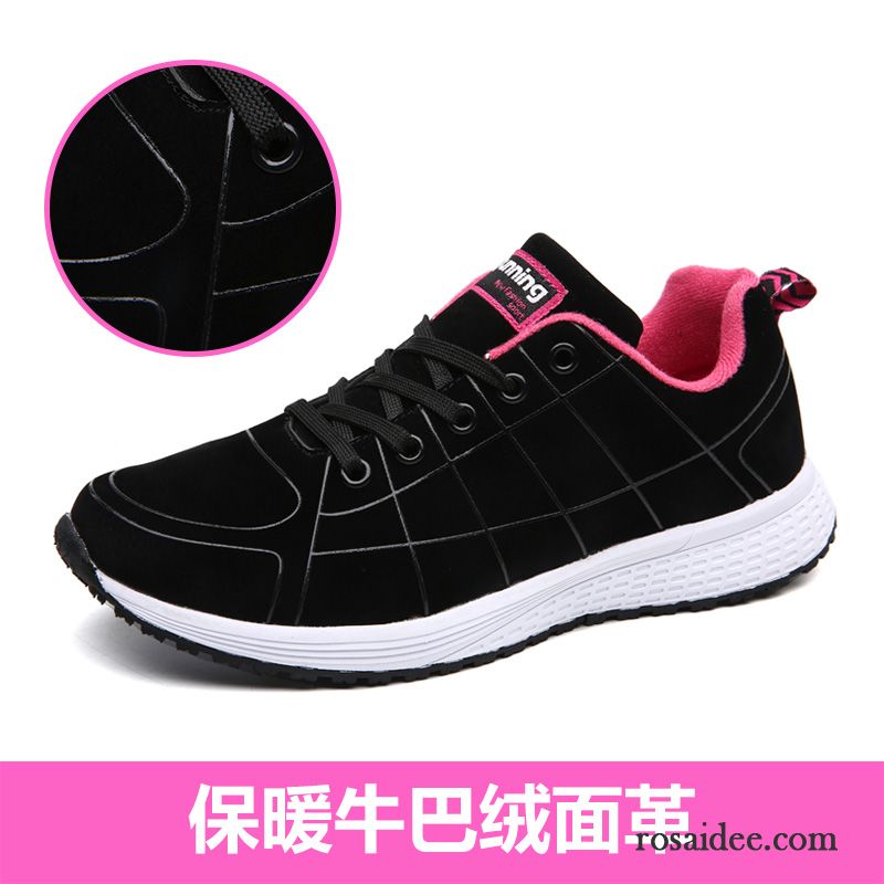 Schnürschuhe Damen Grau Licht Casual Sportschuhe Atmungsaktiv Schüler Schnürung Allgleiches Damen Laufschuhe Flache Herbst Fliegende Weberei Kaufen