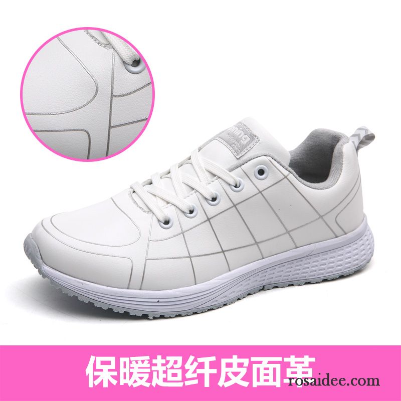 Schnürschuhe Damen Grau Licht Casual Sportschuhe Atmungsaktiv Schüler Schnürung Allgleiches Damen Laufschuhe Flache Herbst Fliegende Weberei Kaufen