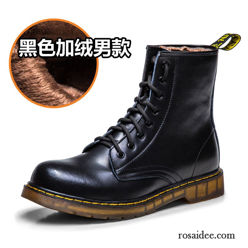 Schnürstiefel Herren Leder Kurze Hohe Retro England Trend Herbst Echtleder Schuhe Winter Martin Stiehlt Herren Kaufen