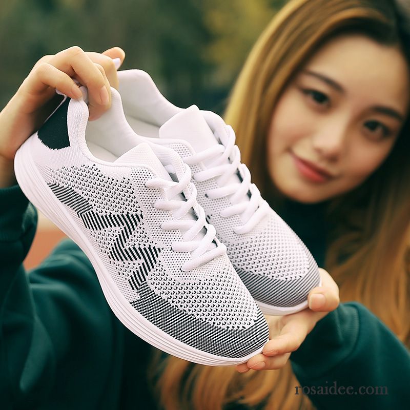 Schuhe Blau Damen Feder Laufschuhe Sommer Flache Net Schüler Sportschuhe Atmungsaktiv Casual Allgleiches Neue Damen Verkaufen