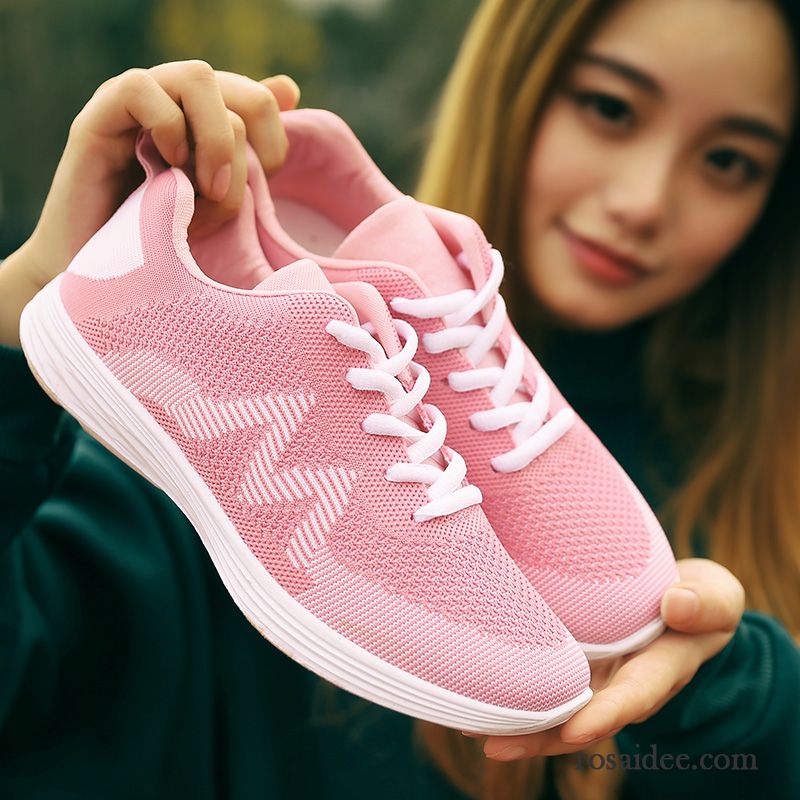 Schuhe Blau Damen Feder Laufschuhe Sommer Flache Net Schüler Sportschuhe Atmungsaktiv Casual Allgleiches Neue Damen Verkaufen