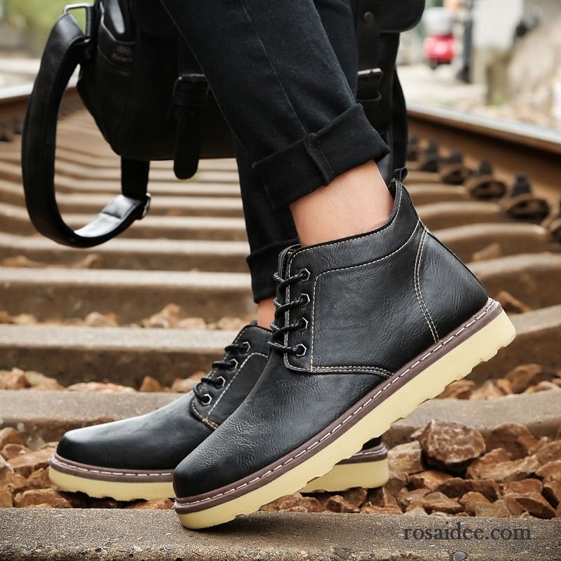 Schuhe Blau Herren Kurze Herbst Arbeitsschuhe England Martin Stiehlt Winter Hohe Herren Trend Günstig