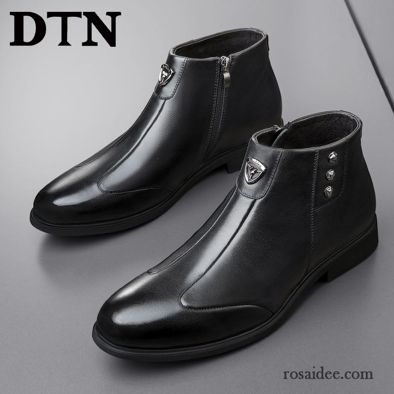 Schuhe Große Größen Herren Herbst England Casual Schuhe Lederschue Geschäft Metall Herren Echtleder Hochzeit Schuhe Schwarz Trend Kaufen