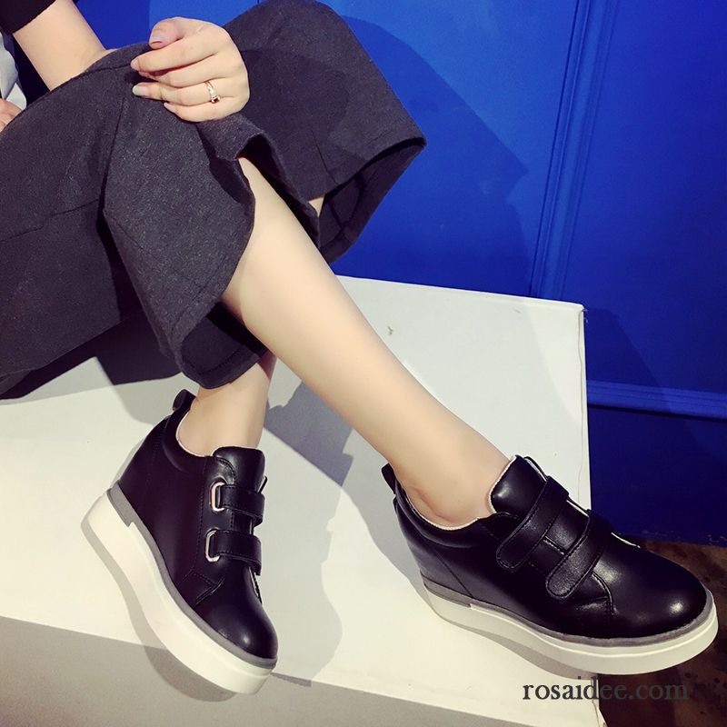 Schuhe Slipper Damen Damen Halbschuhe Schnürschuhe Neue Allgleiches Feder Weiß Erhöht Schüler Herbst Dicke Sohle Kaufen