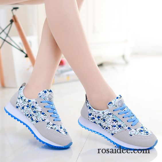 Schwarz Weiße Damenschuhe Erhöht Tuch Schuhe Casual Damen Schnürschuhe Schüler Skaterschuhe Laufschuhe Feder Atmungsaktiv Dicke Sohle Billig