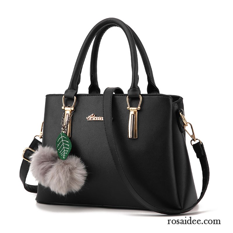 Schwarze Kleine Umhängetasche Taschen Handtaschen Mode Trend Das Neue Winter Herbst Einfach Günstig