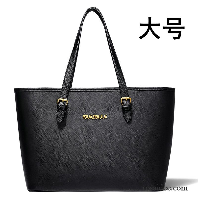 Schwarze Leder Handtaschen Schwarz Das Neue Großes Paket Schultertaschen Handtaschen Kaufen