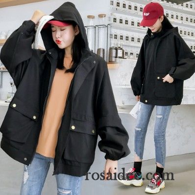 Schöne Jacken Damen Damen Winter Überzieher Adretten Stil Lose Schwarz Herbst Mädchen Jacke Günstig