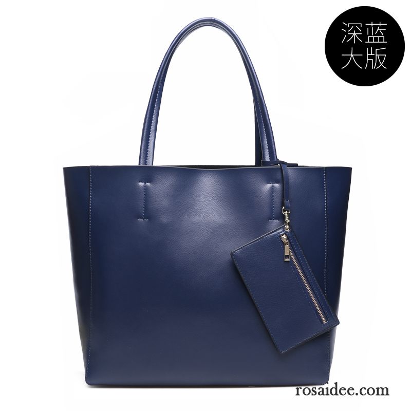 Schöne Umhängetaschen Damen Das Neue Hohe Kapazität Rindsleder Mode Taschen Einfach Schultertaschen Handtaschen Günstig