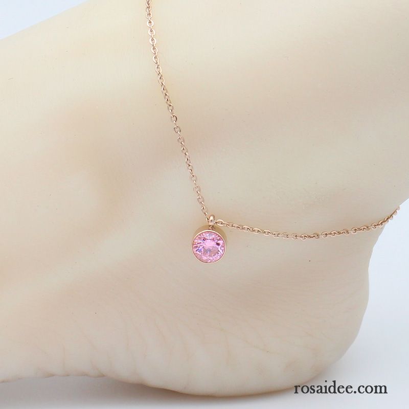 Silberschmuck Damen Persönlichkeit Einfach Trend Student Frisch All Match Rose Gold