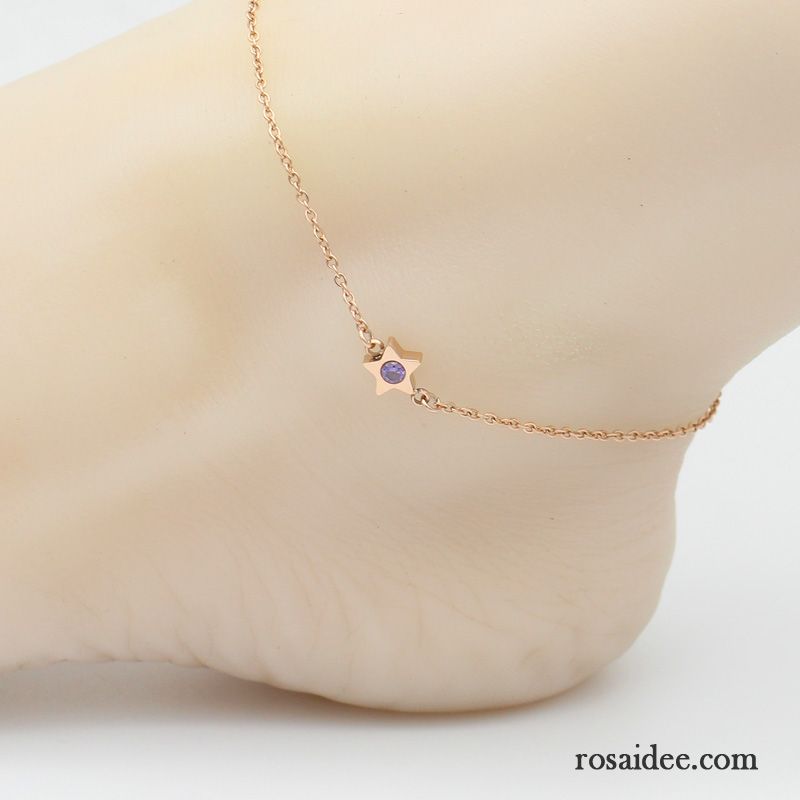 Silberschmuck Damen Persönlichkeit Einfach Trend Student Frisch All Match Rose Gold