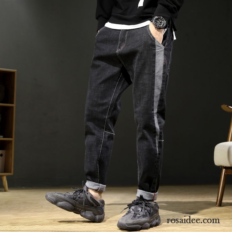 Skinny Jeans Schwarz Herren Große Größe Hose Herbst Harlan Lange Herren Schmales Bein Winter Freizeit Jeans Elastisch Trend Blau Lose Kaufen