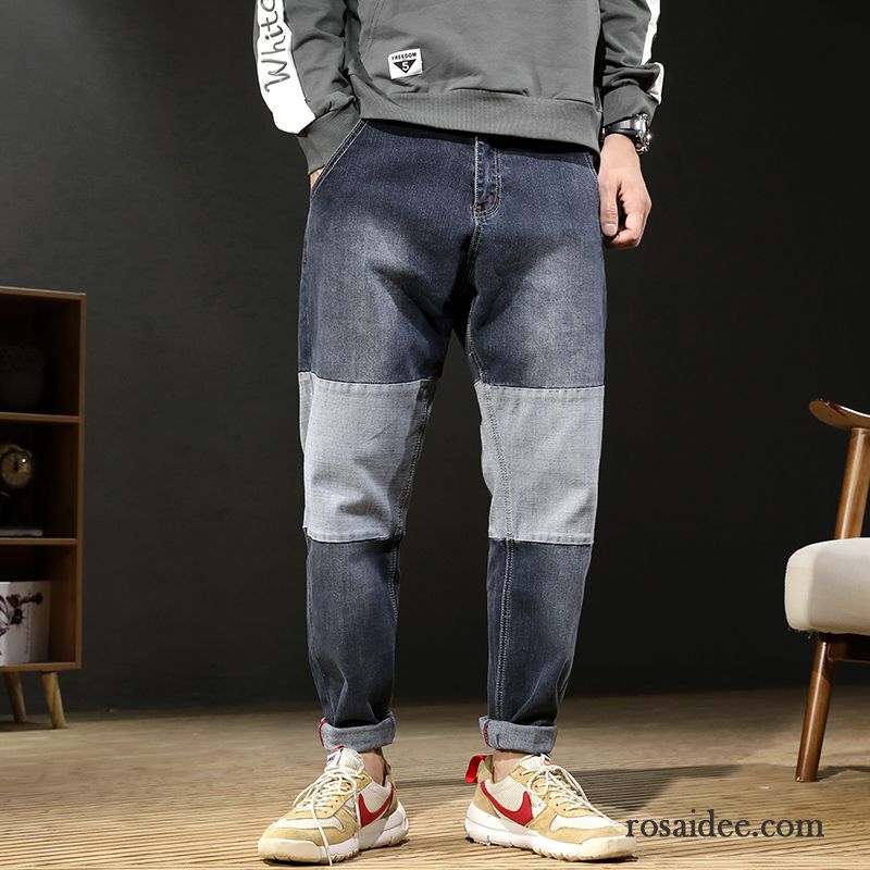 Skinny Jeans Schwarz Herren Große Größe Hose Herbst Harlan Lange Herren Schmales Bein Winter Freizeit Jeans Elastisch Trend Blau Lose Kaufen