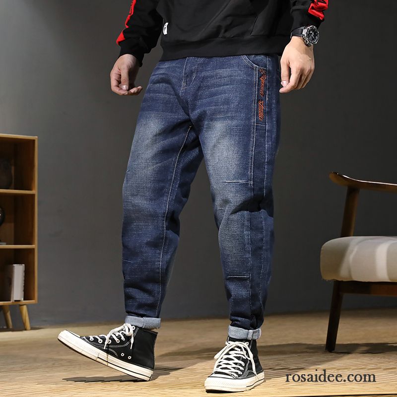 Skinny Jeans Schwarz Herren Große Größe Hose Herbst Harlan Lange Herren Schmales Bein Winter Freizeit Jeans Elastisch Trend Blau Lose Kaufen